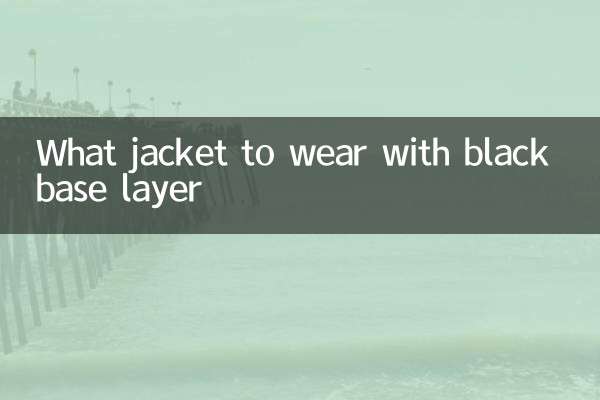 Que jaqueta usar com camada base preta