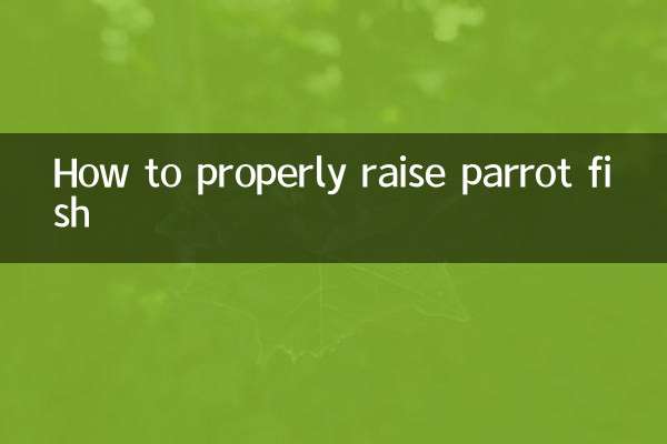 نحوه صحیح پرورش ماهی طوطی