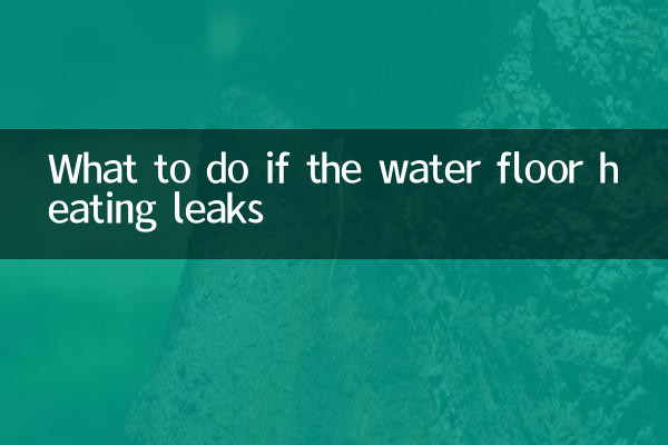 জলের ফ্লোর হিটিং লিক হলে কী করবেন