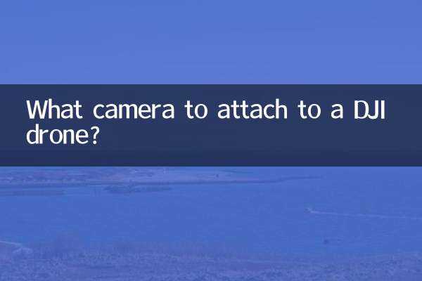DJI 드론에 어떤 카메라를 부착해야 하나요?