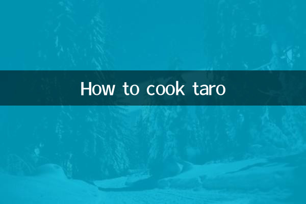 Come cucinare il taro