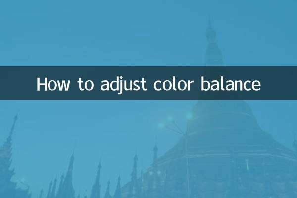 色彩平衡怎麼調