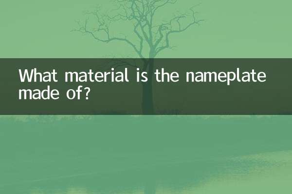 নামফলক কোন উপাদান দিয়ে তৈরি?