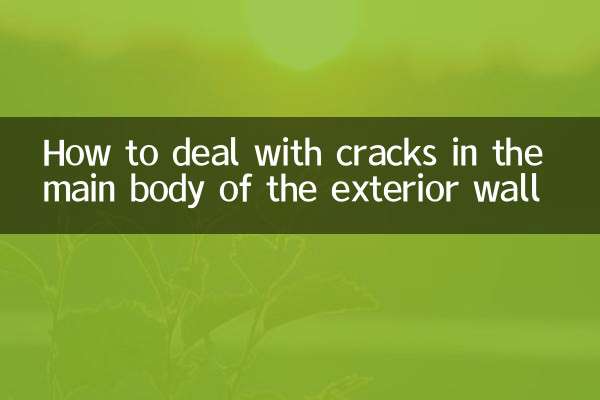 So gehen Sie mit Rissen im Hauptteil der Außenwand um