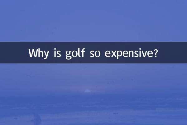 Why is golf so expensive?