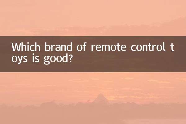 리모콘 장난감 어떤 브랜드가 좋은가요?