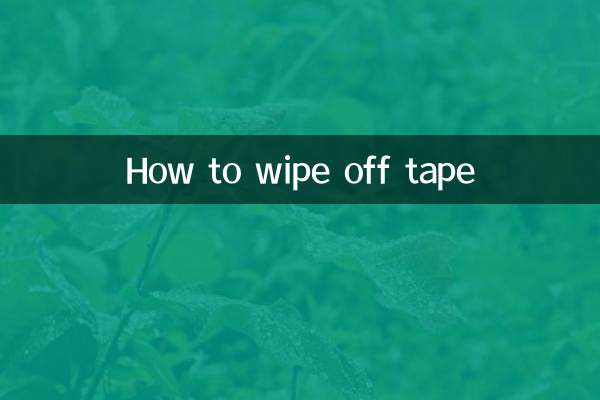 কিভাবে টেপ বন্ধ মুছা