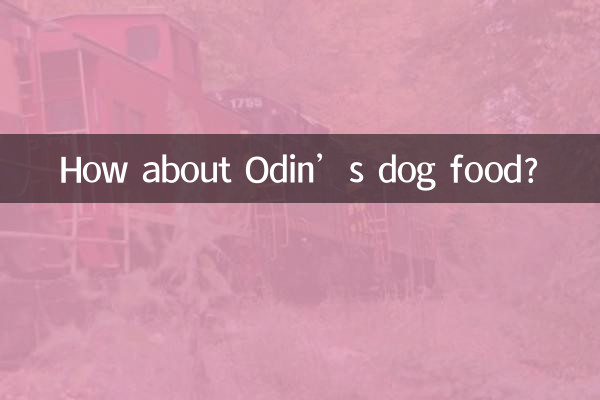 How about Odin’s dog food?