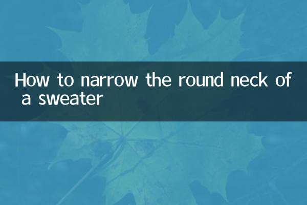 Como estreitar a gola redonda de um suéter