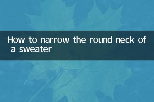 Como estreitar a gola redonda de um suéter