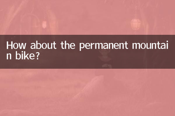 Wie wäre es mit dem permanenten Mountainbike?