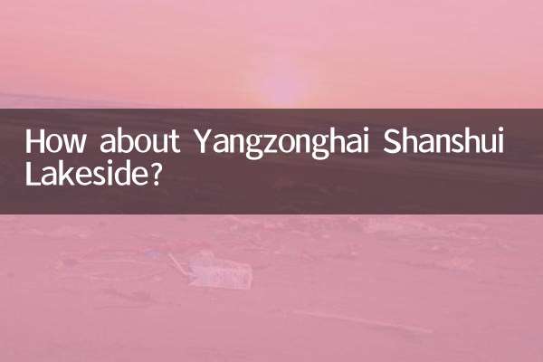 در کنار دریاچه یانگزونگهای شانشوی چطور؟