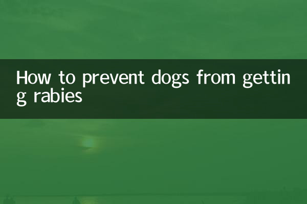 犬が狂犬病にかかるのを防ぐ方法