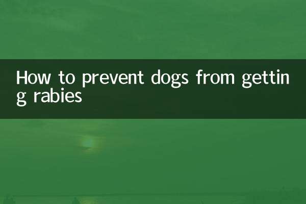 犬が狂犬病にかかるのを防ぐ方法