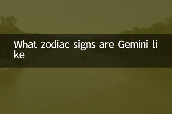 What zodiac signs are Gemini like