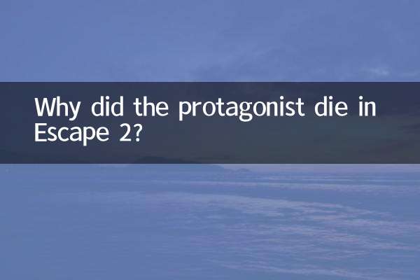 Escape 2 で主人公はなぜ死んだのですか?