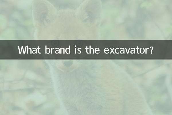 What brand is the excavator?