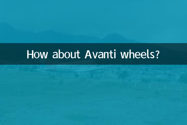 E as rodas Avanti?