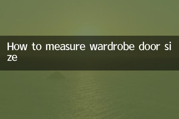 Comment mesurer la taille d'une porte d'armoire