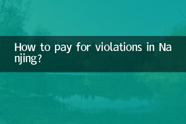 How to pay for violations in Nanjing?