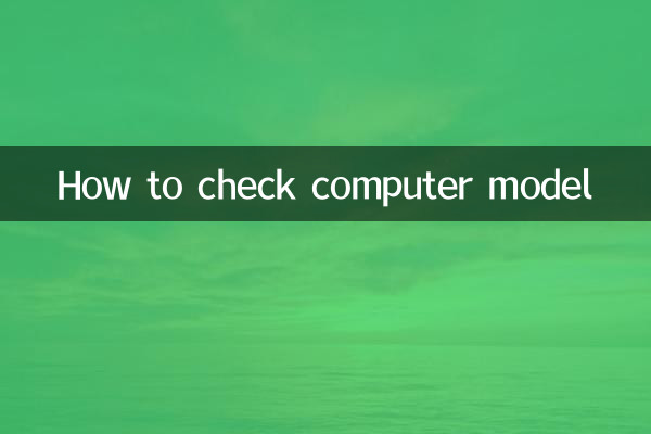 How to check computer model