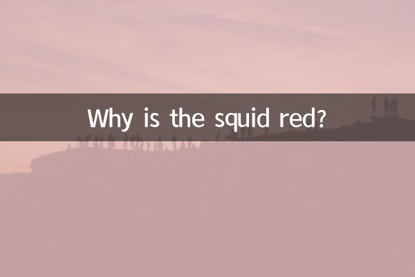 Why is the squid red?