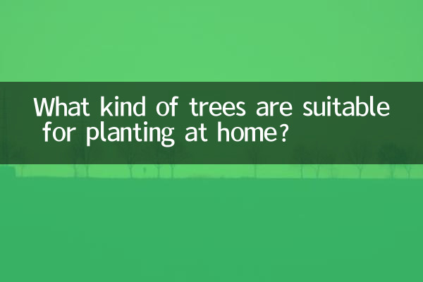 Che tipo di alberi sono adatti per piantare in casa?