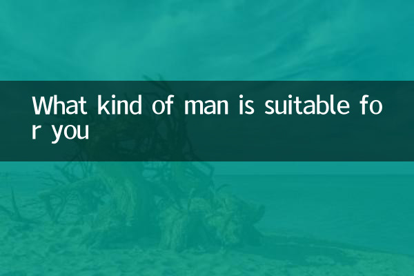 What kind of man is suitable for you