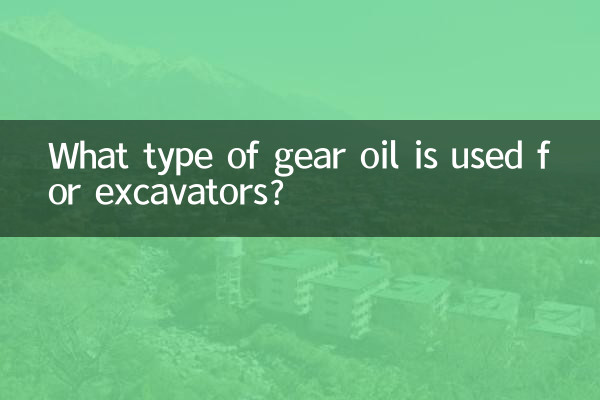 ¿Qué tipo de aceite para engranajes se utiliza en las excavadoras?
