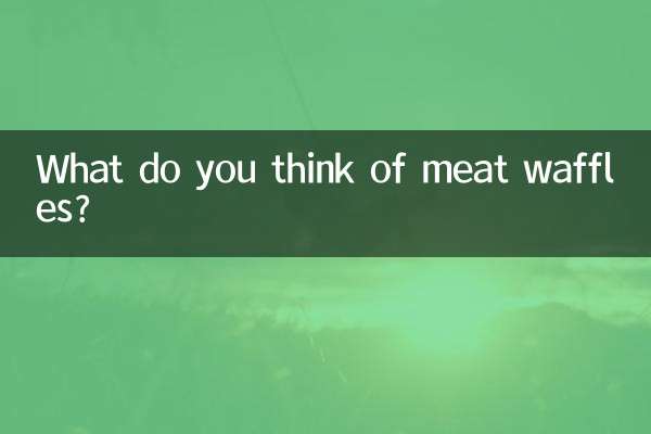 O que você acha dos waffles de carne?
