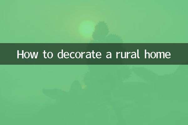 Cómo decorar una casa rural