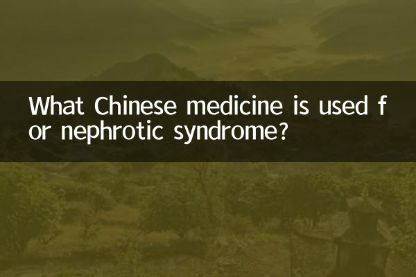 腎病綜合症用什麼中藥