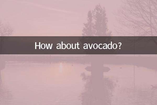 Che ne dici dell'avocado?