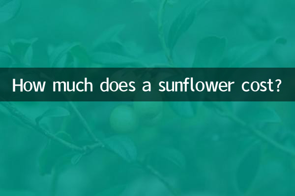 ¿Cuánto cuesta un girasol?