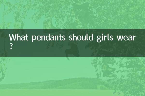 What pendants should girls wear?