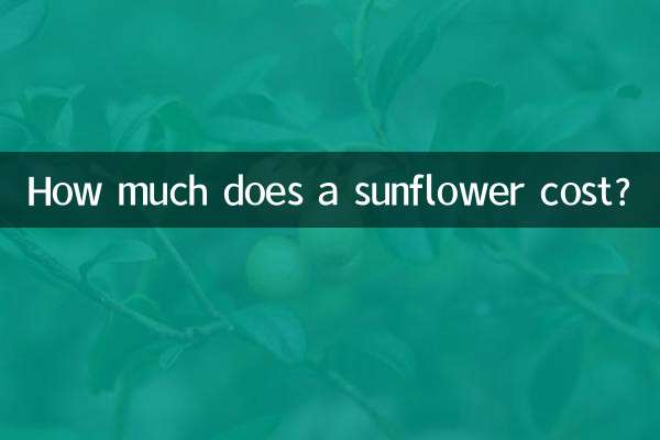 ¿Cuánto cuesta un girasol?