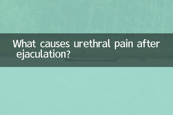 O que causa dor uretral após a ejaculação?