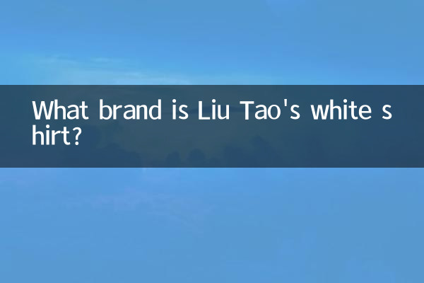 유타오의 흰색 셔츠는 어느 브랜드인가요?