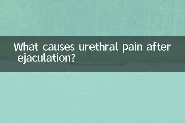 O que causa dor uretral após a ejaculação?