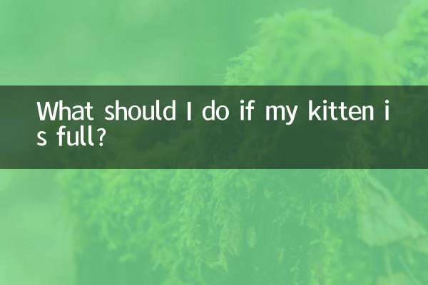 Que dois-je faire si mon chaton est rassasié ?