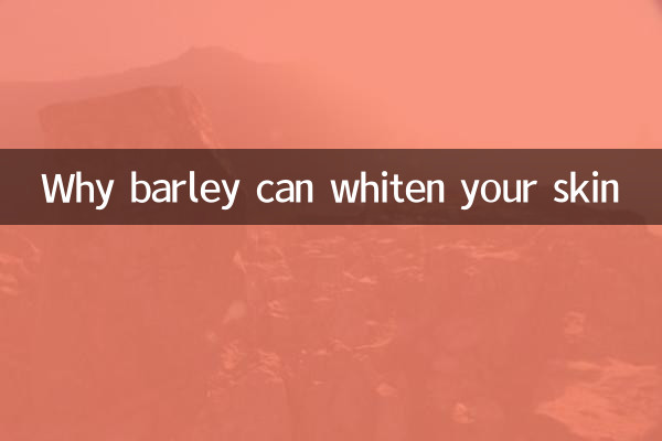Por que a cevada pode clarear sua pele