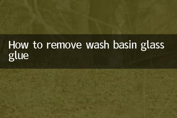 So entfernen Sie den Glaskleber vom Waschbecken