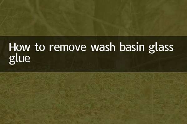 So entfernen Sie den Glaskleber vom Waschbecken
