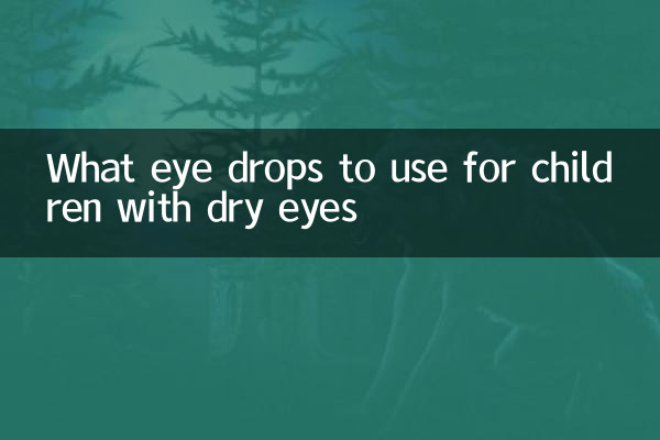 Qué colirio usar para niños con ojos secos