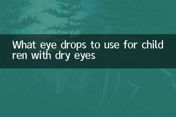 Qué colirio usar para niños con ojos secos