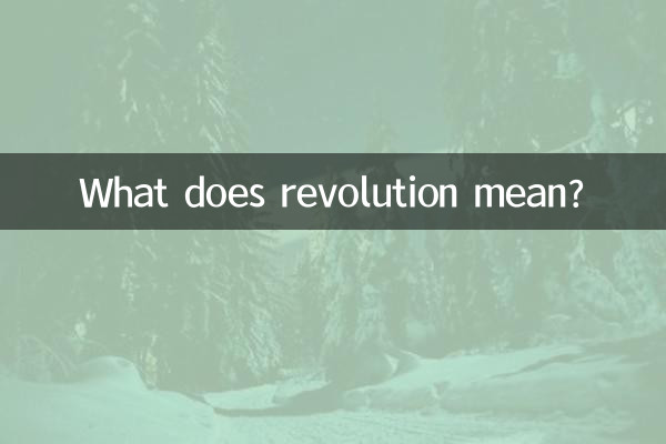 革命ってどういう意味ですか?