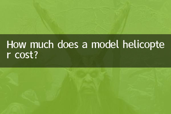 How much does a model helicopter cost?