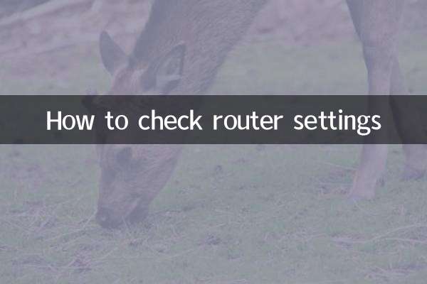 How to check router settings