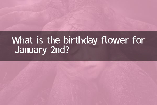 Qual é a flor do aniversário do dia 2 de janeiro?
