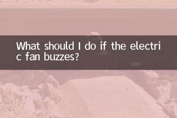 What should I do if the electric fan buzzes?